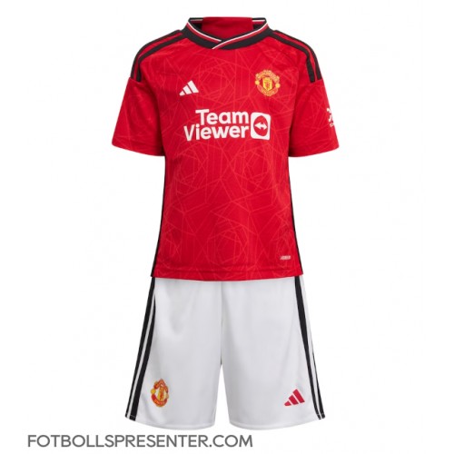 Manchester United Marcus Rashford #10 Hemmatröja Barn 2023-24 Kortärmad (+ korta byxor)